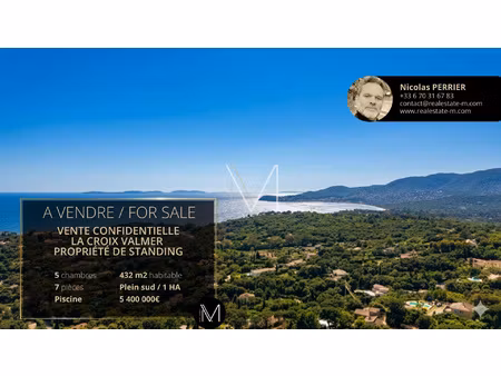 vente confidentielle // propriété de standing vue mer