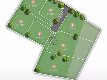 terrain viabilisé - 850 m2 - luc-la primaube