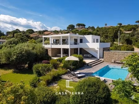 orta - villa avec vue mer panoramique et piscine / pinarellu