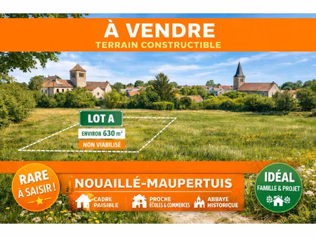 achat terrain 631m² nouaille maupertuis 86340