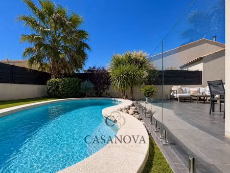maison familiale t5 avec piscine et jardin 124 m² villeneuve-lès-maguelone proche mer