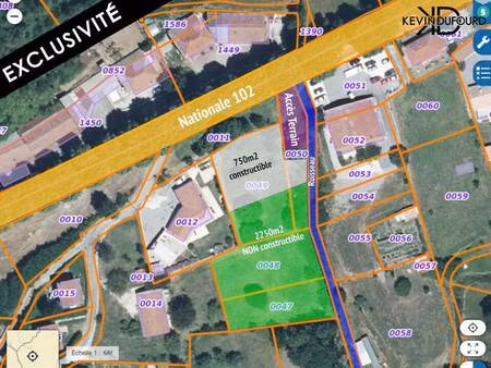 terrain constructible à vendre