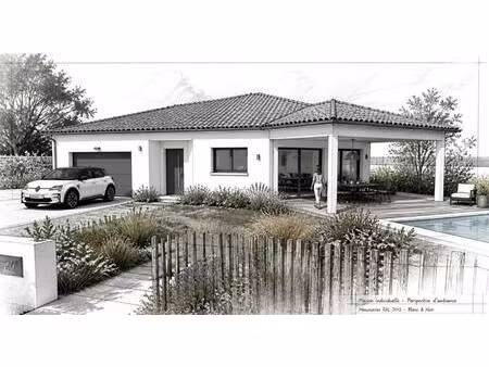 terrain avec maison neuve à vendre