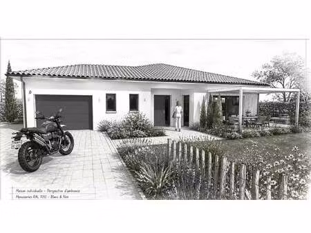 terrain avec maison neuve à vendre