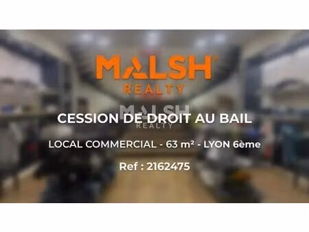 location commerce lyon 69006 63m²