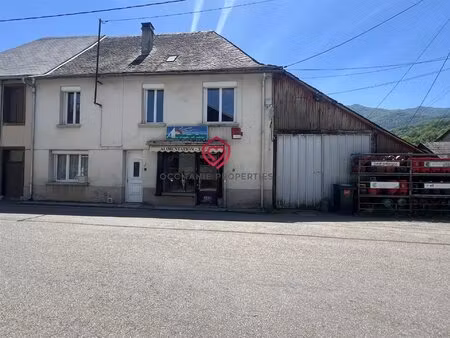 maison de village avec local commercial et hangar