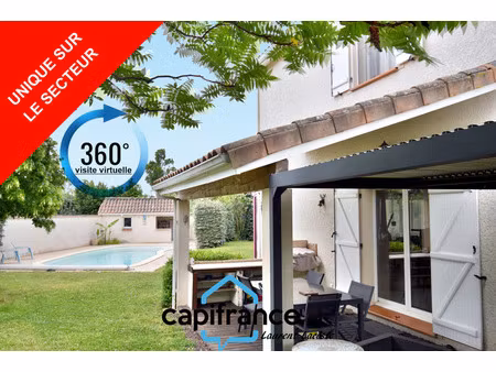 maison à vendre 6 pièces - 162 m² - 31270 - piscine - terrain + 1000 m²