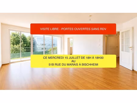 vente appartement 4 pièces 96 m² à bischheim (67800)  257 000 €