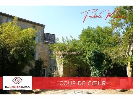 uzès proche  belle maison bourgeoise de charme en pierre de plus de 550 m² pour une grande