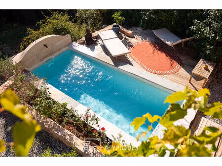 maison en pierre rénovée avec bassin et appartement indépendant