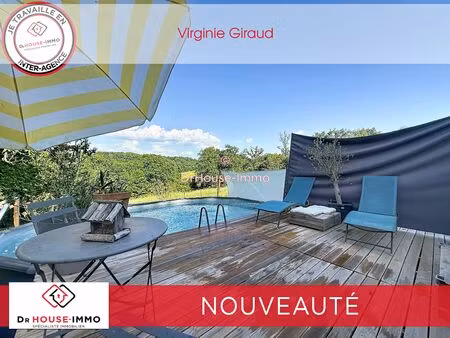 villa contemporaine avec piscine et belle vue