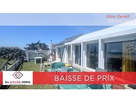 à vendre - maison de 7 pièces en front de mer à denneville-plage  normandie