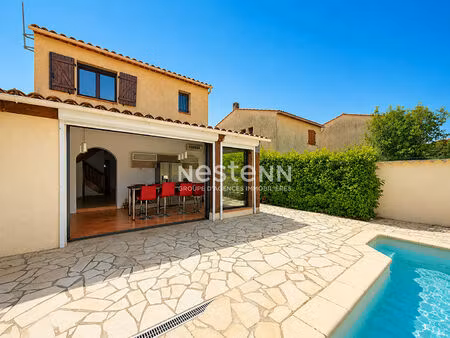 maison - villeneuve loubet - 115m2 - piscine - garage - calme