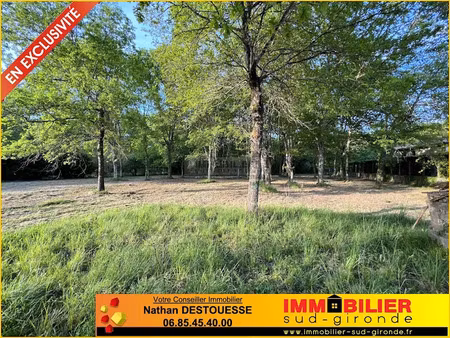 vente terrain 600 m² à saint-michel-de-rieufret (33720)  134 500 €