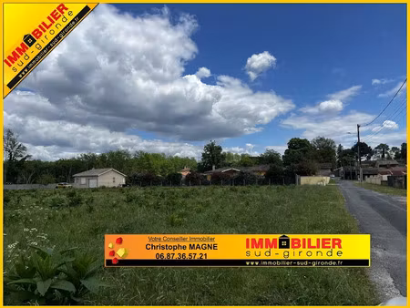 vente terrain 740 m² à landiras (33720)  87 200 €