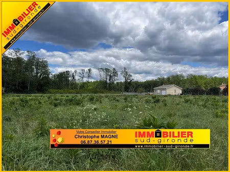 vente terrain 755 m² à landiras (33720)  87 200 €