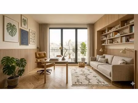un appartement familial d’exception ouvert sur l’extérieur au cœur de saint-ouen