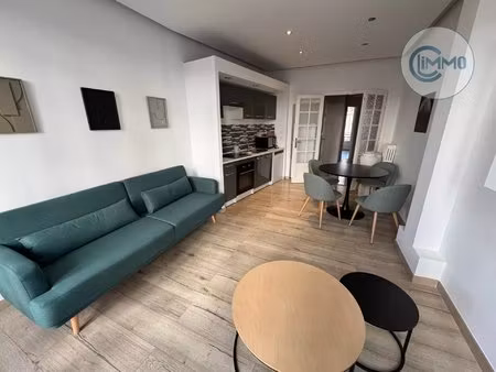 à louer – 2/3 pièces meublé entièrement rénové 54.30 m2– nice libération