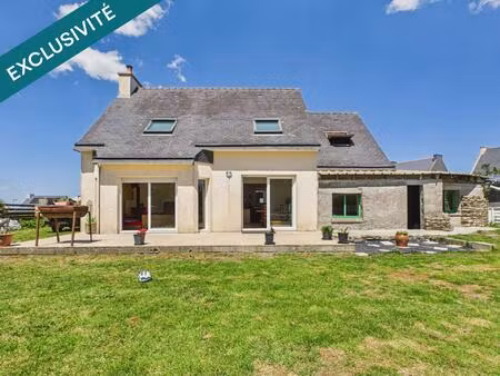 maison familiale de 150 m² avec ascenseur pmr  terrasse plein sud et beau jardin à plounéo