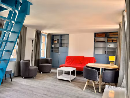 rare opportunité à trouville - triangle d'or à 100m de la plage  charmant duplex rénové 2 