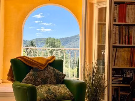 propriété d'exception style riviera 235 m²  vue panoramique cévennes  piscine chauffée  te