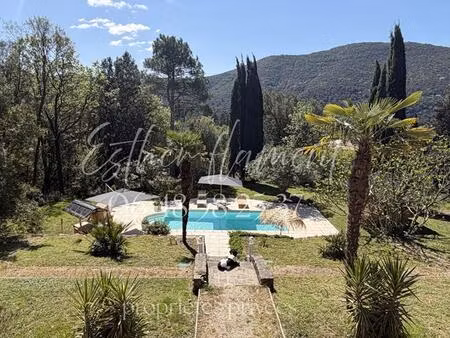 propriété d'exception style riviera 235 m²  vue panoramique cévennes  piscine chauffée  te