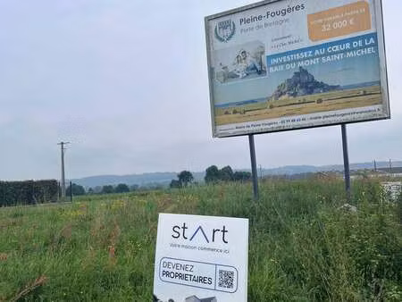 vente terrain à pleine-fougères (35610) : à vendre / pleine-fougères