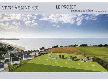 vente terrain à saint-nic (29550) : à vendre / 580m² saint-nic