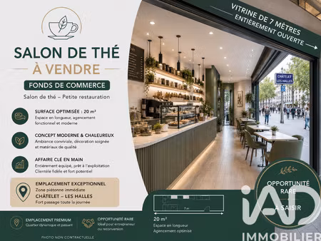 vente salon de thé 20 m²