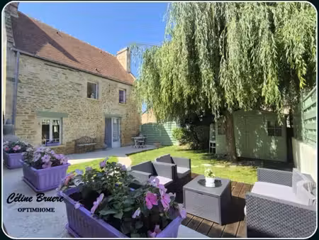 maison individuelle en pierre avec appartement et local commercial à vendre 151m² troarn (