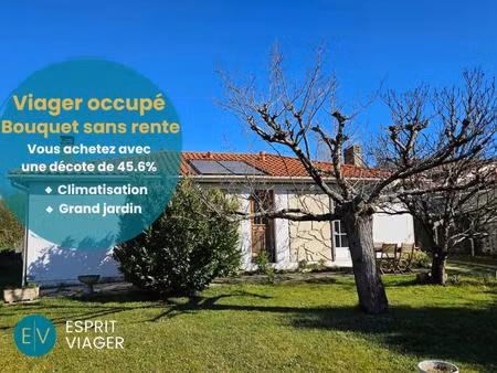 maison 3 pièces - 84 m²- bouquet sans rente 141 200 euros - viager occupé - tresses (33) 2