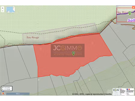 achat terrain 42 685m² sollies ville 83210