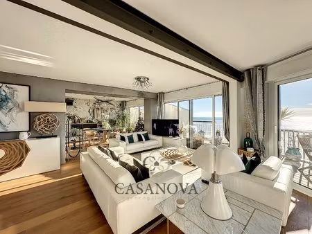 appartement d'exception  face à la mer-palavas rive droite  117m2  terrasses et parkings
