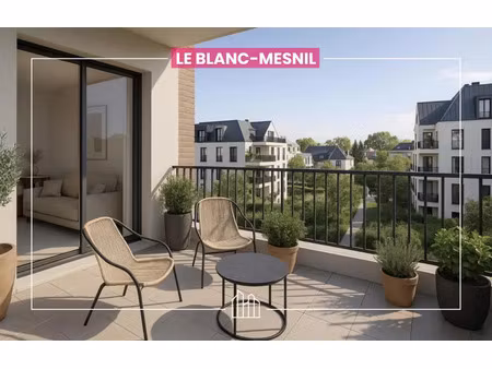 vente appartement neuf 4 pièces 91m2 le blanc-mesnil - 437915 € - surface privée
