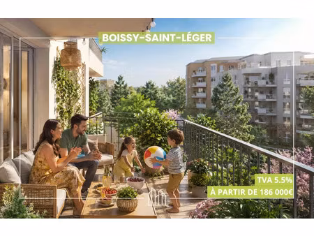 vente appartement neuf 4 pièces 86m2 boissy-saint-léger - 363000 € - surface privée