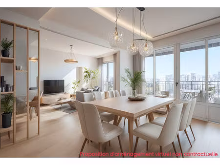 sainte foy les lyon - appartement familial t4/5 de 105m2 en dernier étage avec balcon et v