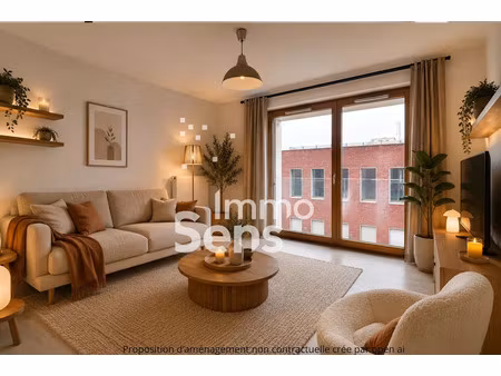 vente appartement 2 pièces 44 m² à lomme (59160)  163 000 €