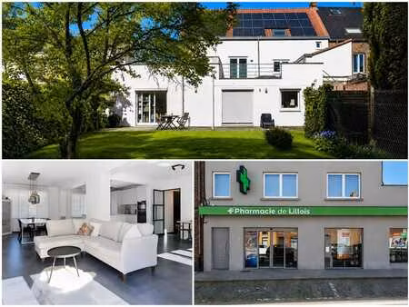a vendre à lillois: espace commercial et duplex