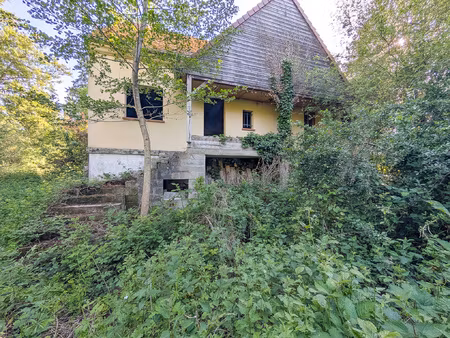 maison à finir sur terrain avec étangs