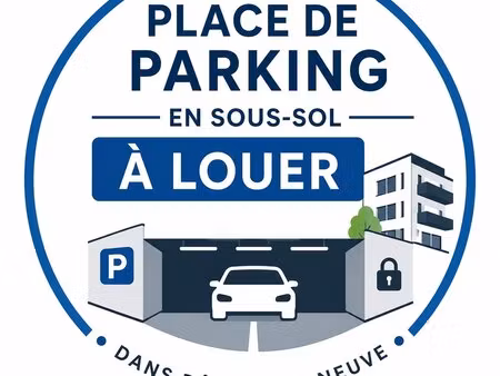 parking en sous-sol à louer – résidence neuve sécurisée à talence