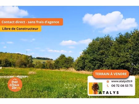 vente terrain 524 m² balazé (35500)