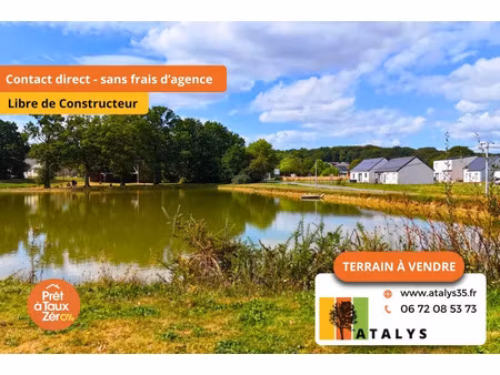 vente terrain 459 m² bovel (35330)