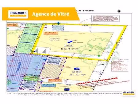 vente terrain à vitré la grange-plague (35500) : à vendre / 550m² vitré la grange-plague