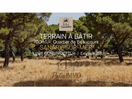 exclusivité palmimmo terrain à bâtir à sanary-sur-mer