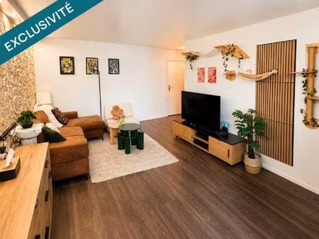 3 pièces avec balcon et parking à 2 min du t12