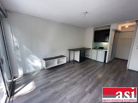 krutenau : studio 21m² avec balcon
