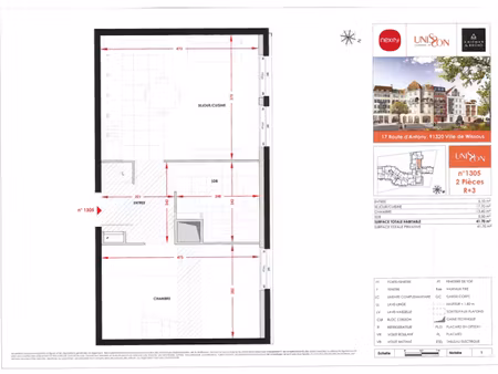 location appartement 2 pièces 42 m² à wissous (91320)  984 €