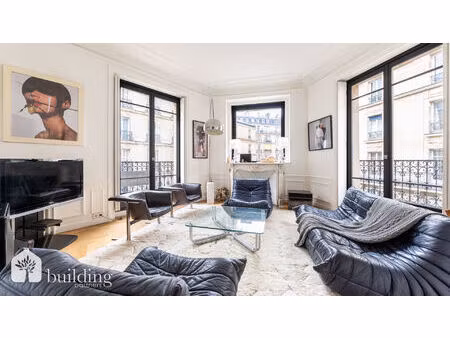 paris 16ème - victor hugo - 6 pièces - 128 m² avec balcon filant