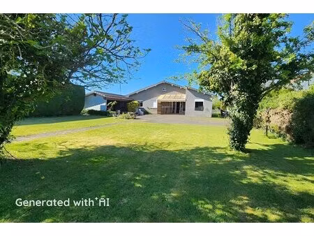 benejacq  a vendre maison 112 m²  4 chambres et 1 bureau  garage  carport  cave  sur une p