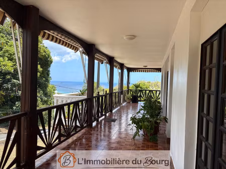 deshaies - haut de villa - vue mer